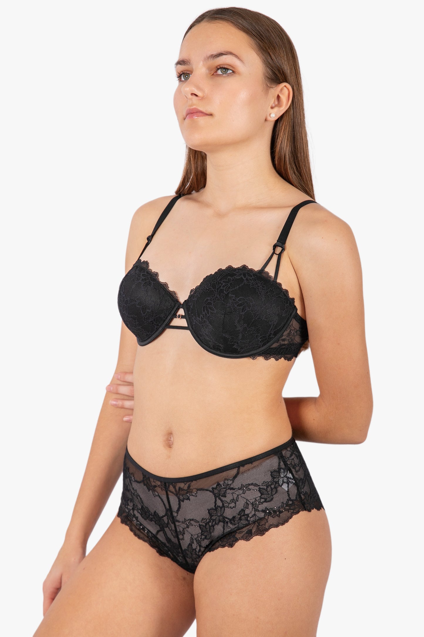 Chic black lace panties from a top underwear manufacturer, designed by a leading sleepwear factory or pajamas manufacturers for a luxurious look