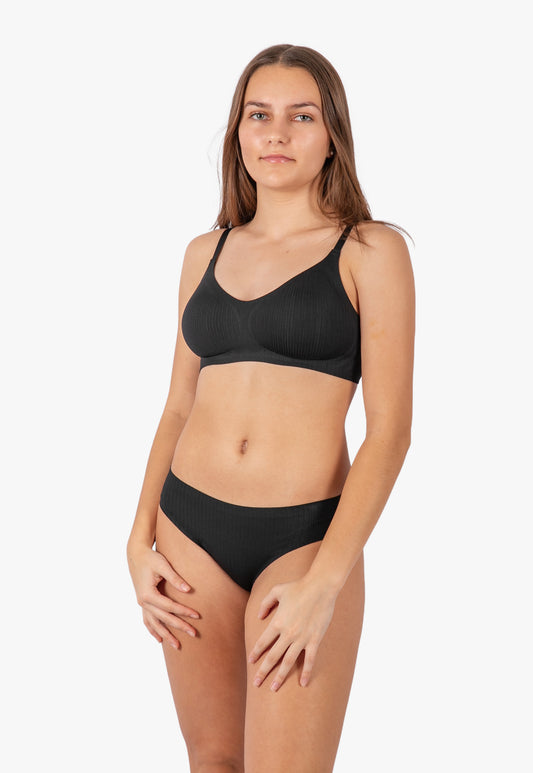 Rib Bonded Underwear  Seamless & Lightweight for Everyday 2 Colour